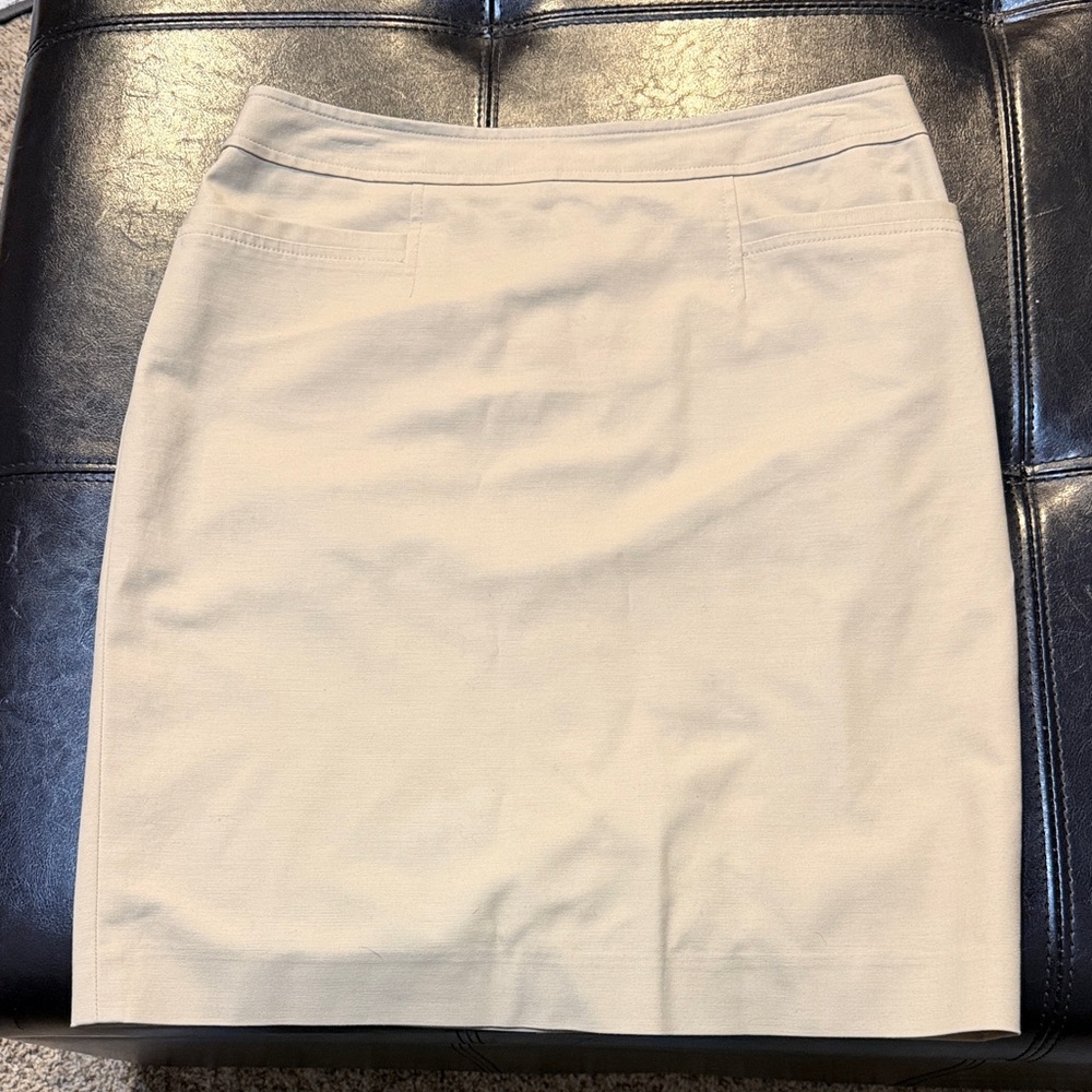Halogen Beige Pencil Skirt